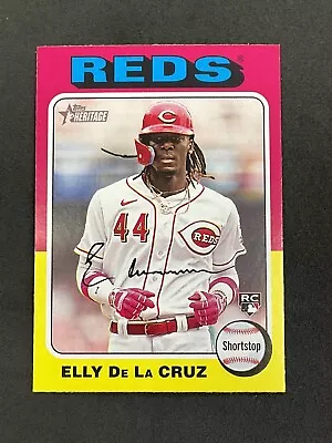 2024 Topps Heritage Baseball #473 Elly De La Cruz Cincinnati Reds RC Beauty 🔥 • $7.99