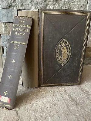 C.H. Spurgeon’s Metropolitan Tabernacle Pulpit 1881 Vol XXVII Passmore Alabaster • $9.99