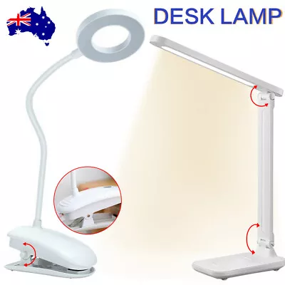 3 Modes Flexible Brightness Clip/On LED Desk Lamp Reading Light Table Bedside • $11.96