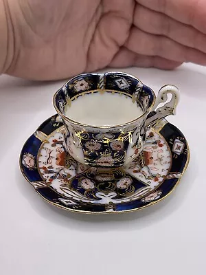 Vintage Elegant Hokutosha Mini Tea Cup & Saucer Occupied Japan Decor Trinket • $40