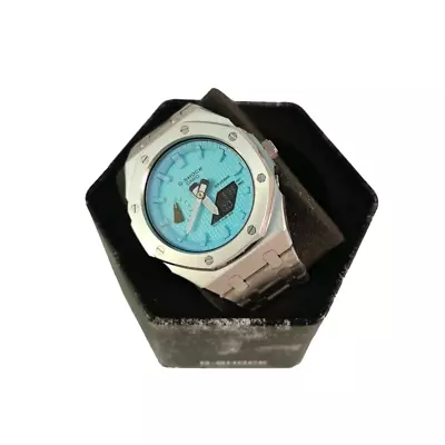 Casioak Mod Casio G-Shock GA2100 Watch Blue Dial AP Royal Oak - Full Watch • $650