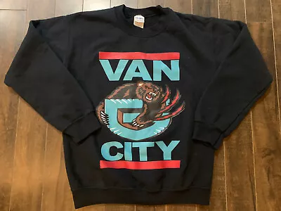 Vintage RARE Vancouver Grizzlies Sweatshirt Adult Men’s Small Crewneck Gildan • $59.99