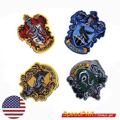 $5.69 • Buy Harry Potter Gryffindor Ravenclaw Hufflepuff Hogwart Embroidered Patch