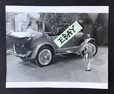 Rare JACK BENNY Photo Candid On Set ROCHESTER Antique Maxwell Car Gag MEL BLANC • $59