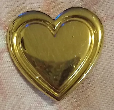 Gold Heart The Variety Club Brooch Pin • £3