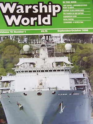 Warship World Magazine 2006 Sept/oct Hms Captain Argyll Excercise Distant Drum • £0.99