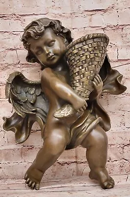 Vintage Hot Cast A.Moreau Bronze Angel Figurine Artwork Figurine Deal • $299