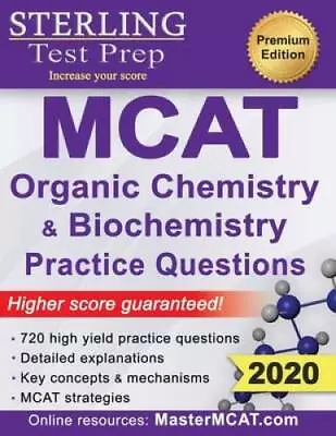 Sterling Test Prep MCAT Organic Chemistry  Biochemistry Practice Questio - GOOD • $19.74