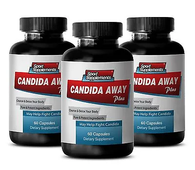 Yeast Cleanse - Candida Away 1275mg SS - Nature Vaginal Cleanser  Supplement 3B • $52.37