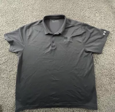Under Armour HeatGear Polo Shirt USMC Marine Corps Logo Men's Size 3XL Loose • $17.17