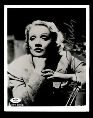 Marlene Dietrich PSA DNA Coa Signed 8x10 Photo Certified Autograph • $166