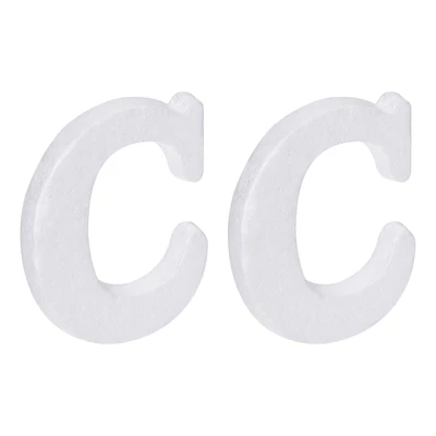 £3.75 • Buy Foam Letters C Letter EPS White Polystyrene Letter Foam 100mm/4 Inch, Pack Of 2