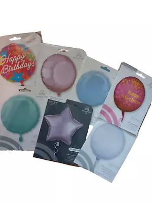 Lot 7 Assorted Helium Foil Balloons 17 18 19  • $8.99