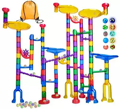 Marble Run - 132Pcs Marble Maze Game Building Toy For Kid Marble Track Race ... • $44.21