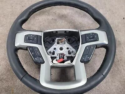 2017-2022 F250/350/450 Black Leather Steering Wheel With Adaptive Cruise Control • $310.50