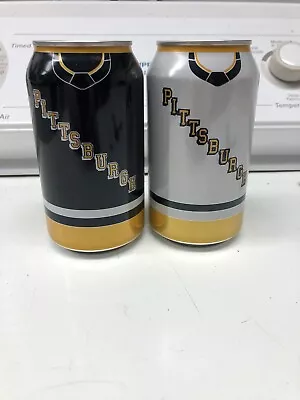 2 EMPTY Pittsburgh Penguins 2024 LaBatt Blue Beer Can Home /Away Jersey Theme • $2.99