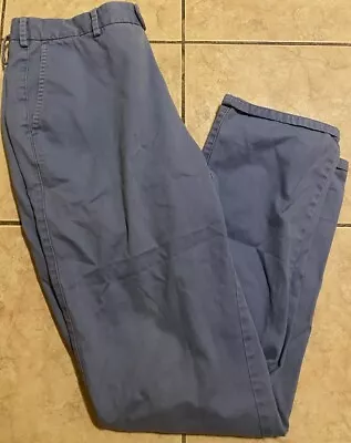 Peter Millar Pants Men's 36 Blue Gray  Cotton Golf Pants Pockets Preppy Casual • $38
