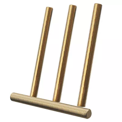 M2 M2.5 M3 M4 M5 M6 M8 M10 M12 Brass Threaded Rod Full Thread Studding Bar • £2.63