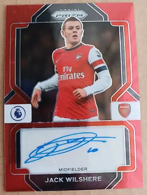 Jack Wilshere Arsenal Panini Red Stars 2022 23 Prizm Autograph Card S-jw • £45