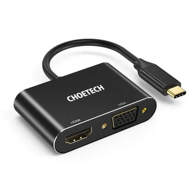 $53 • Buy Choetech HUB-M17 USB-C TO HDMI VGA ADAPTER