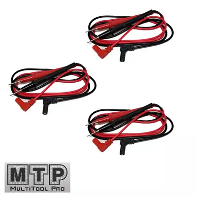 $8.95 • Buy 3 Pair Universal Probe Wire Cable Test Leads Pin Digital Multimeter 