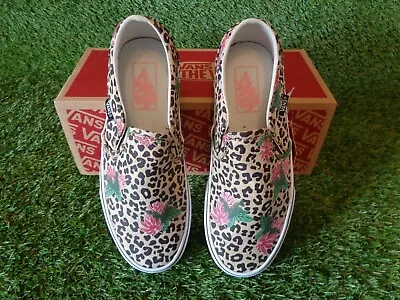 Vans Asherv Cheetah Palms Slip On Sneakers Womens Us Sz 6 Brand New In Box • $34.99