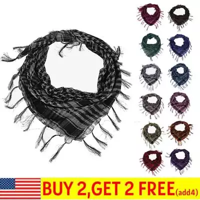 Shemagh Arab Keffiyeh Military Tactical Men's Shawl Wrap Scarf Scarves • $2.99