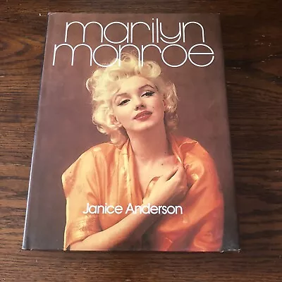Marilyn Monroe By Janice Anderson 1983 Hardcover DJ Crescent Books Hollywood • $16