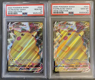 $89.99 • Buy PSA 10 Gem Mint Pokemon Vivid Voltage Pikachu VMAX 044/185 44/185