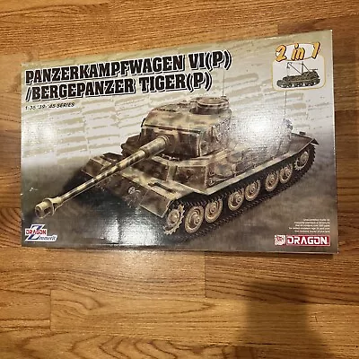DRAGON 6869 1/35 Panzerkampfwagen VI(P) & Bergepanzer Tiger (P) Model NEW! • $117
