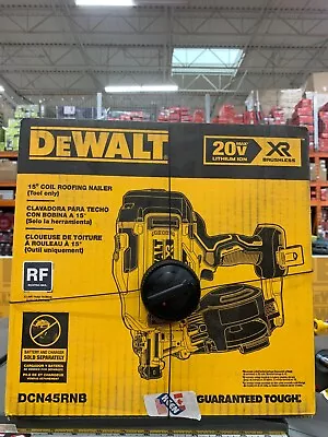 Dewalt CANADA 20V MAX 15° CORDLESS COIL ROOFING NAILER (TOOL ONLY) • $537.21