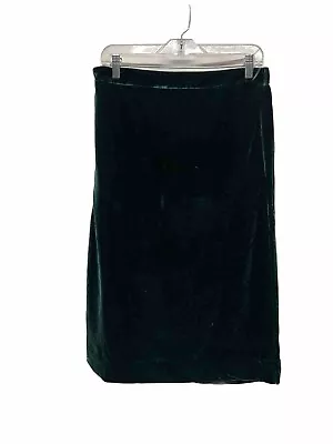 J.CREW Women’s Size M Dark Green Velvet Pull-on Skirt BV787 NWT • $19.99