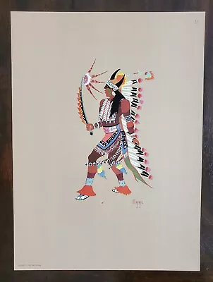 Rare Native American Indian Print By Steven Mopope • $35