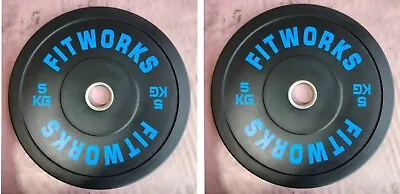 Bumper Olympic Weight Plates 2 X 5kg Brand-new In Boxes • £25
