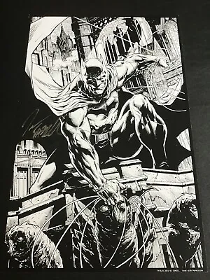 DC BATMAN BLACK AND WHITE. Art Print SIGNED By JASON FABOK Art Print FAN EXPO 23 • $49.99