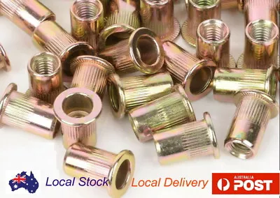 M4 M5 M6 M8 M10 Flange Zinc Steel Threaded Nutsert Insert Rivnut Nutserts Nut   • $5.90