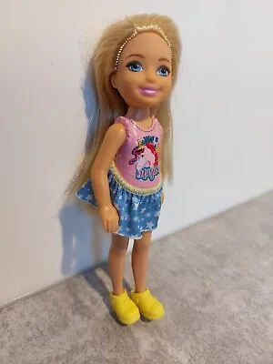 Mattel Barbie Club Chelsea Doll Today Is Magical Unicorn Blonde Hair Blue Eyes • £3.91