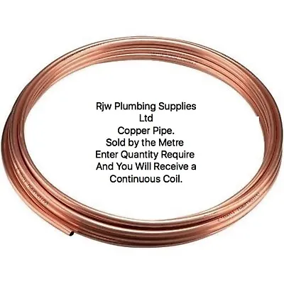 £4.86 • Buy 1/4,5/16,3/8,5/8,3/4,4mm,5mm,6mm.8mm,10mm COPPER PIPE/AIR-CONDITIONING/PLUMBING