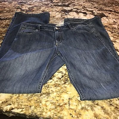 CAbi Bootcut Jeans Womens 10 Blue Denim Mid Rise Dark Wash Style 333L • $11