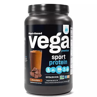 Vega Sport Premium Plant Protein Powder Chocolate 30g Protein 1.8lb 29.5oz • $73.49