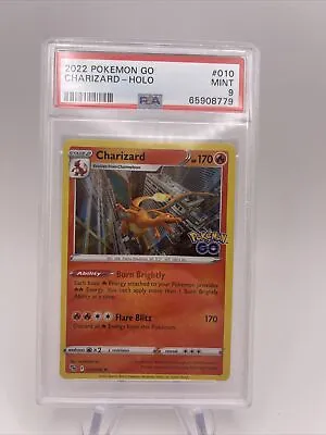 $69.99 • Buy 2022 Pokemon Go #010 Charizard HOLO PSA 9 Mint