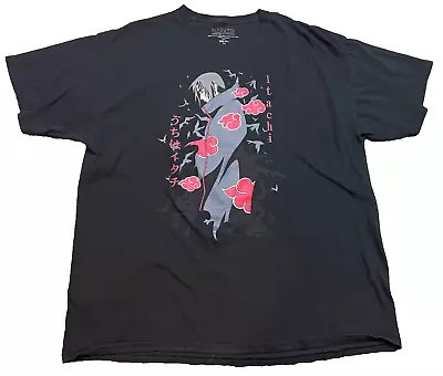 Naruto Shippuden Collection Unisex Itachi Uchiha Anime Graphic T-Shirt Size XL • $14.99