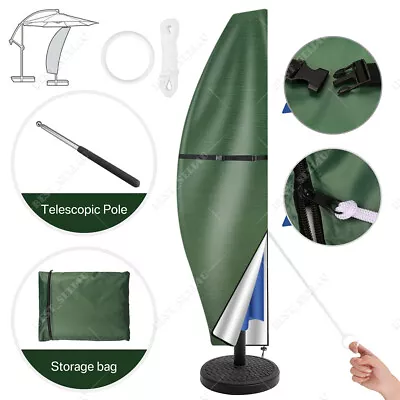 £8.59 • Buy Heavy Duty Large Banana Parasol Cover Cantilever Umbrella Outdoor Patio Garden