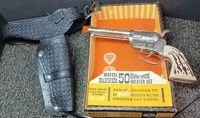 Vintage Mattel Fanner 50 Holster Toy Cap Gun W/Box Cowboy Western 1961 Made USA • $252.18