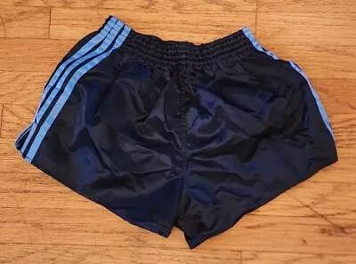 Adidas Vintage Running Shorts Mens Small S D5 Nylon Shiny Sports Gym Sprinter • $32