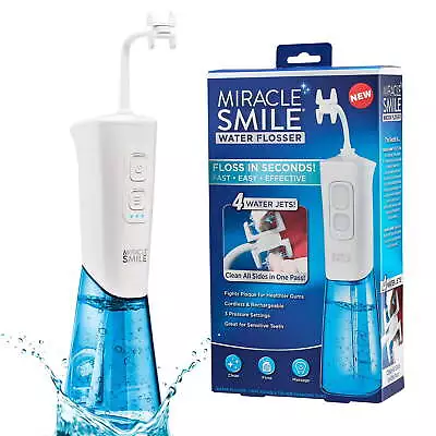 Portable Dental Rechargeable Water Flosser Easy Refill Water Tank • $36.19