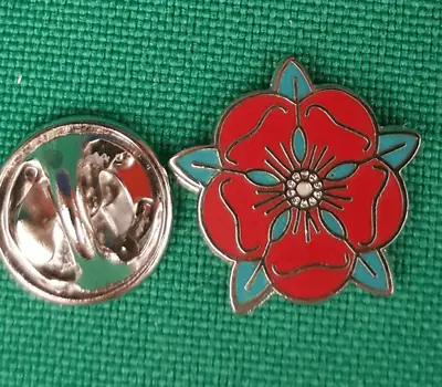 Small Red Rose Lancashire Lapel Pin Badge FREE UK Delivery! • £3.99