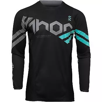 Thor Pulse Cube Jersey Motocross Dirt Bike Offroad - Black/Mint 3XL 2910-6546 • $19.97