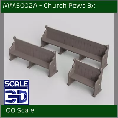 MM5002A - Church Pews X 3 OO Scale • $7.45