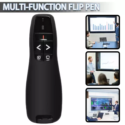 Wireless USB PPT Presenter Powerpoint Clicker Presentation Laser Pointer A • £6.95